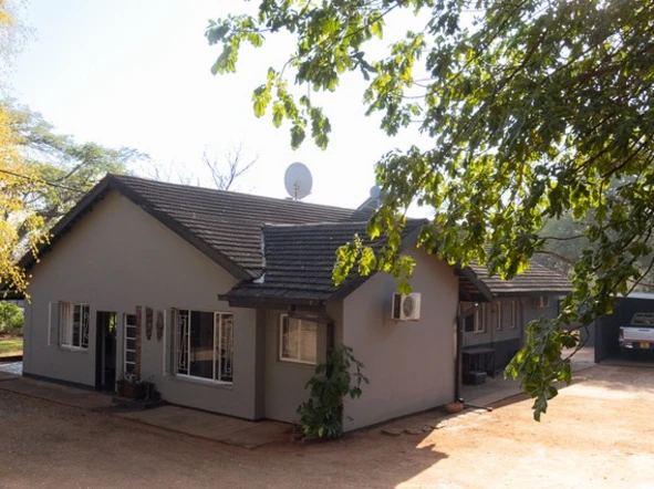 3-Bedroom House with Cottage in Victoria Falls, Walled & Tiled, w/ Fitted Kitchen