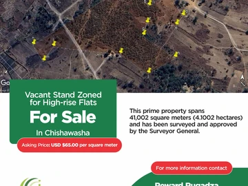 Vacant Stand Zoned for High-rise Flats For Sale in Chishawasha